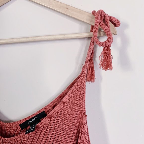 FOREVER 21 COLD SHOULDER KNIT BELL SLEEVE SWEATER - Picture 6 of 11